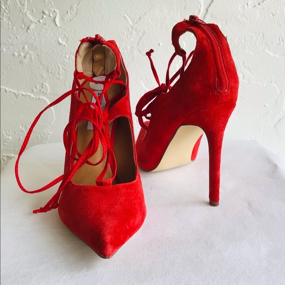 🎈OPEN TO REASONABLE OFFERS🎈Steve Madden Red Stilettos - Picture 2 of 14